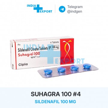 Ціна SUHAGRA 100 (4 пігулки) купити в Україні