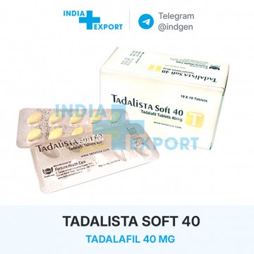 Ціна TADALISTA SOFT 40 купити в Україні