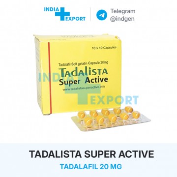 Ціна TADALISTA SUPER ACTIVE 20 купити в Україні